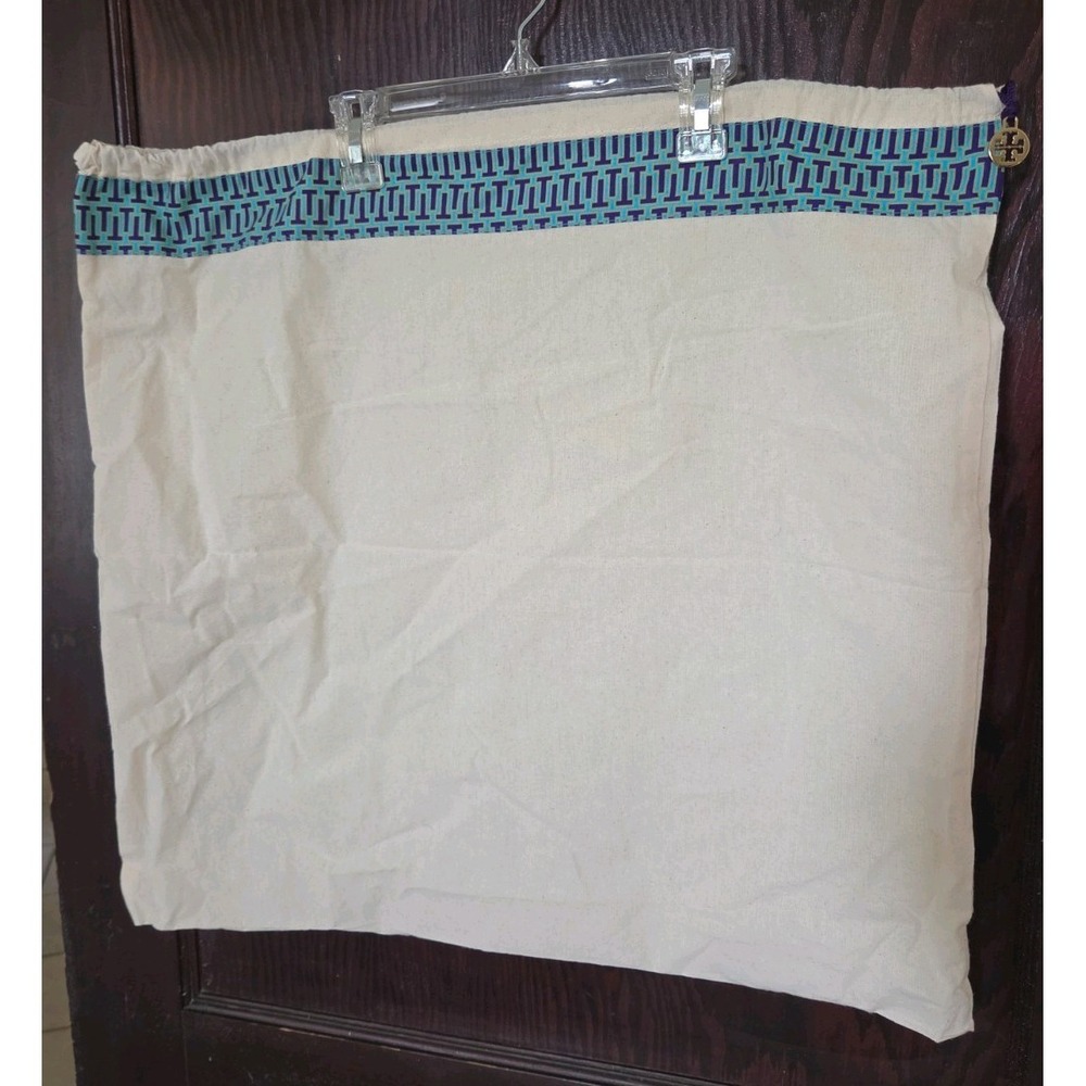 Tory Burch Dust Bag 22" X 23" Canvas Travel Drawstring NWOT Large Designer